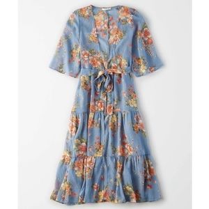 American Eagle Outfitters Floral Kimono Duster